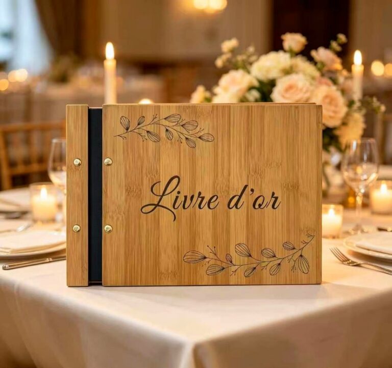 Personalized Photo Album Wooden Wedding Guest Book