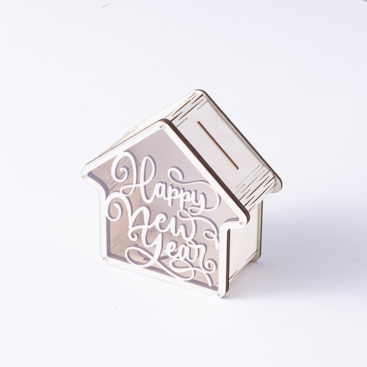 Holidays, gifts Wooden New Year's Money Box