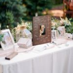 Wedding Sign-in Bride and Groom Souvenir Wall Hanging Wooden Signature Frame Wedding