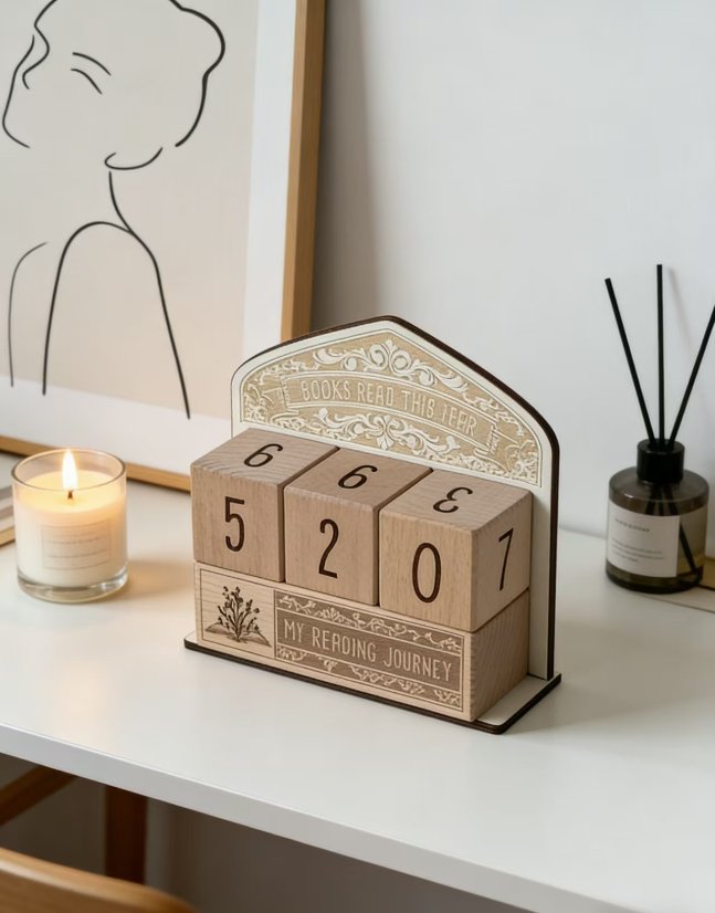 Holidays, gifts Handmade DIY Solid Wood Creative Reading Counter Beech