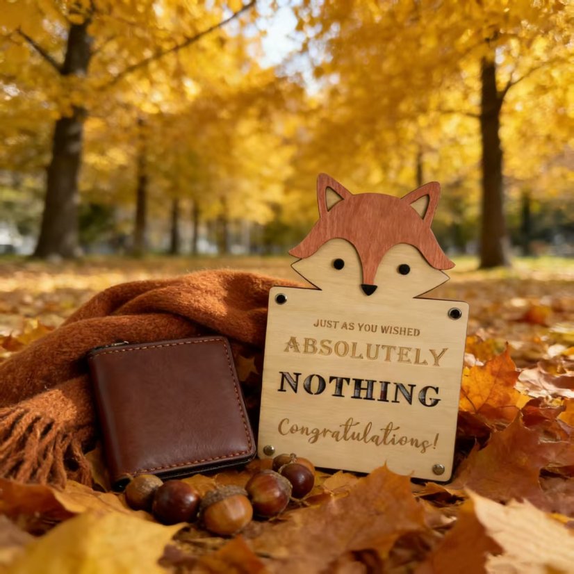 Holidays, gifts Cartoon Money Clip Wooden Lightweight Portable Cute Pattern Playful Fox Lion Bear