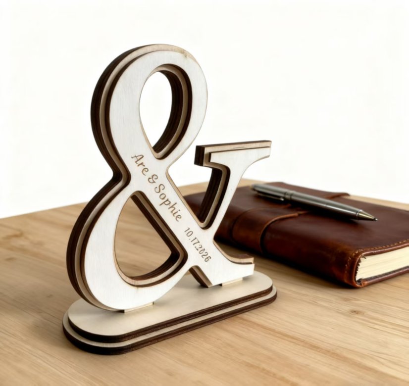 Wedding Supplies Wooden Wedding Supplies Desktop Letter Ornament