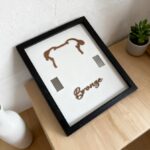 Holidays, gifts Wooden Dog Collar Photo Frame Display Stand