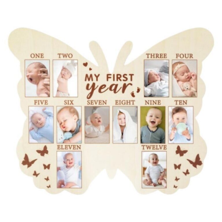 Infant Baptism Wooden Newborn Commemorative Photo Frame