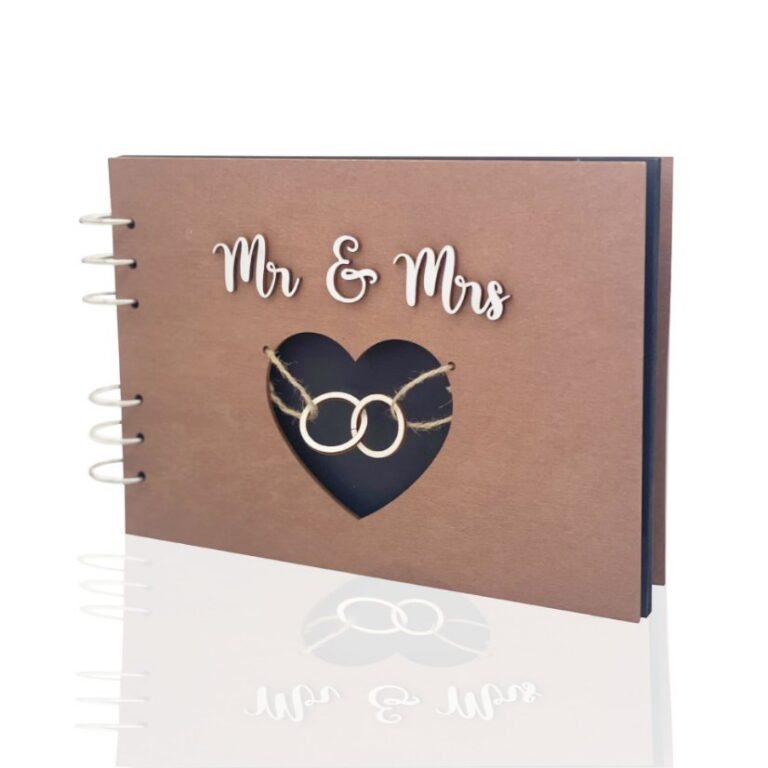 Personalized Photo Album Wooden Personalized Guest Book Wedding Guest Sign-in Book