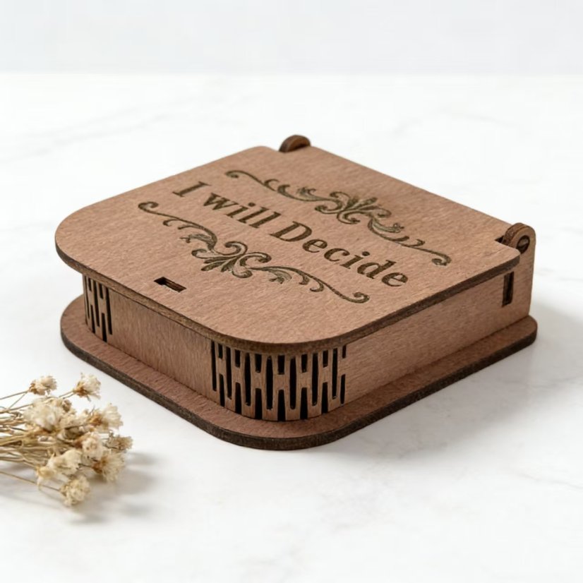 Holidays, gifts Creative Gift Decision Tool with Decision Coin