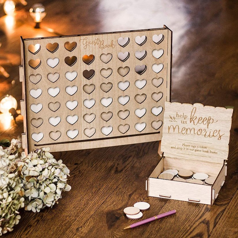 Wedding Sign-in Creative Wooden Sign-in Book Forest Style Personalized Sign-in Book Wedding