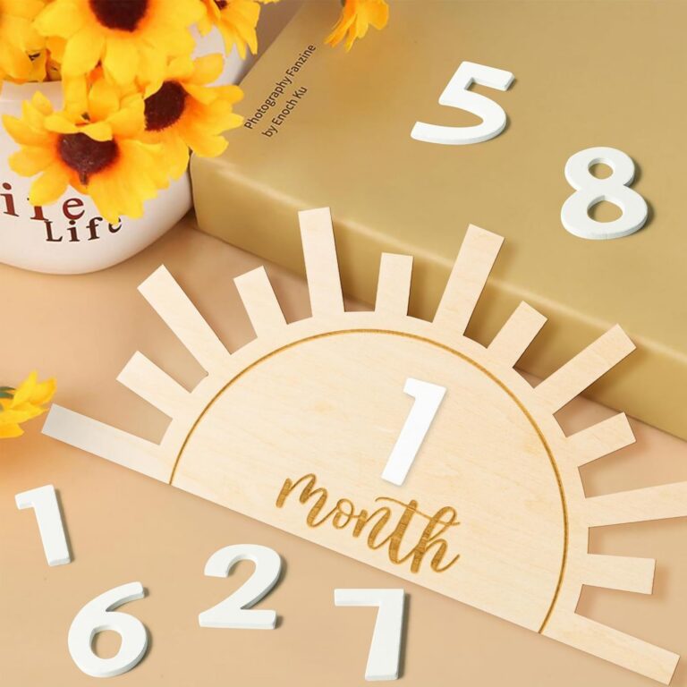 Infant Baptism Wooden Bohemian Sun Pendant Nursery Wooden Laser Engraved Wooden Sign